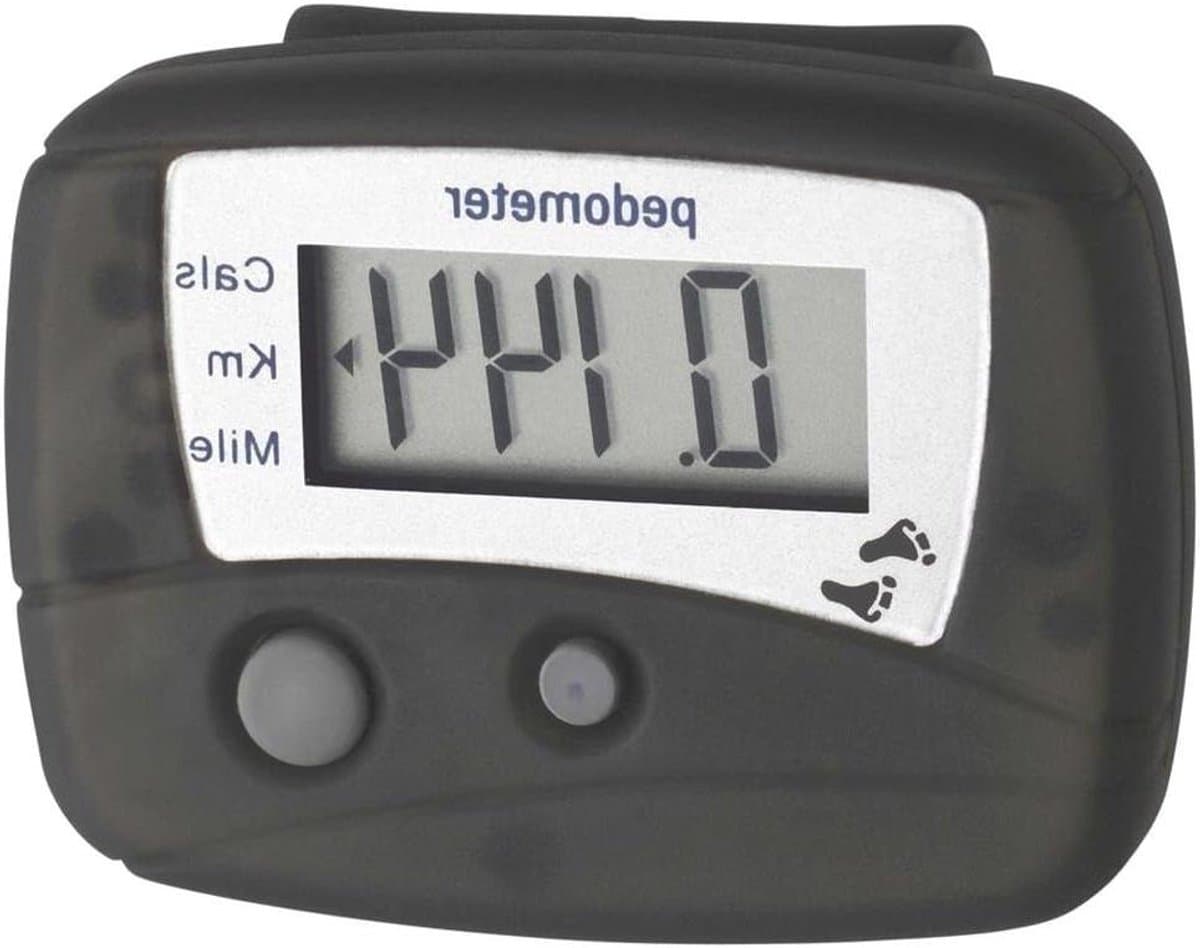 Elektronische Stappenteller - Activity Tracker - Fitness Bijhouden - Geen App Nodig - 48x19x36 mm - Zwart