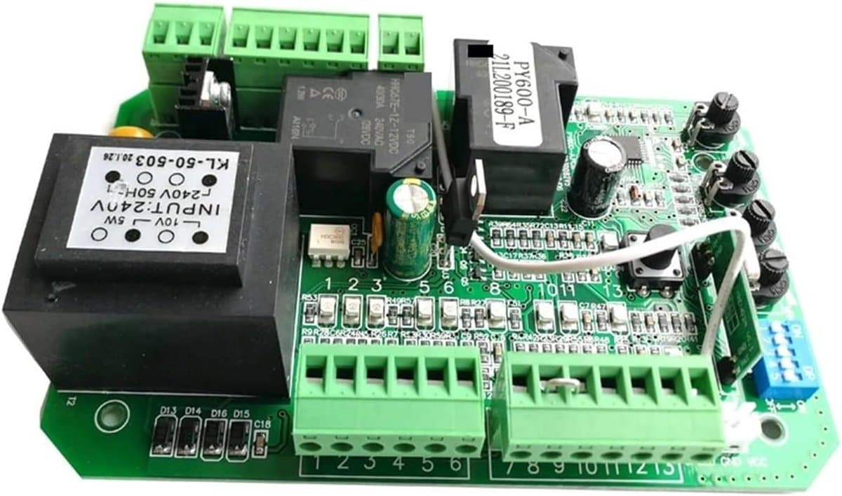 Schuifpoort Besturing - Circuitbord Motor - Poorten Automatiseren - Soft Start Stop - Board 3 keybobs - Groen