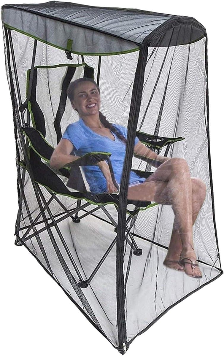 Vliegengordijn - Insectenwerend - Buiten Ontspannen - Ademend Mesh - 140x88x120cm - Zwart