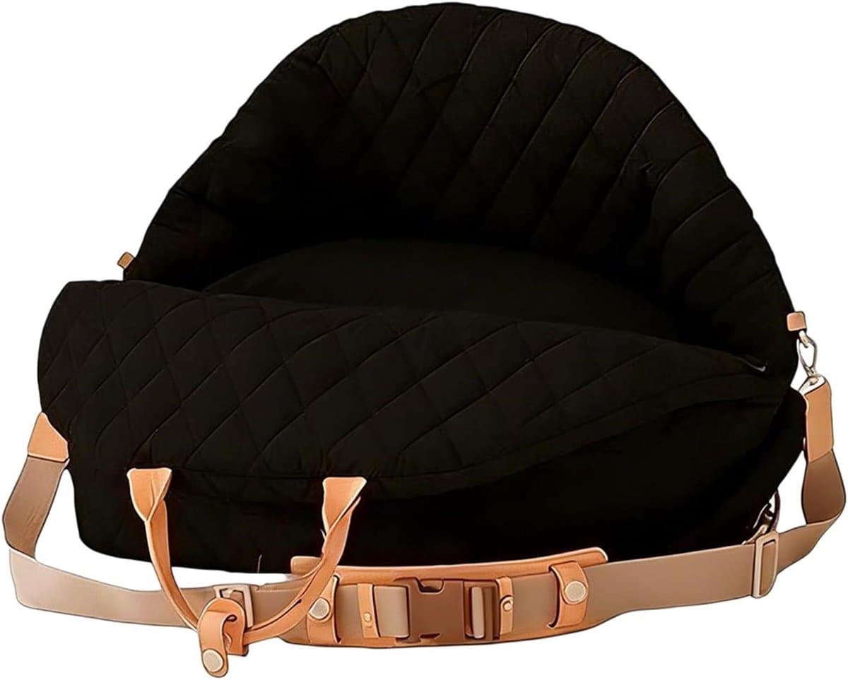 Honden autostoel - Reis bench - Veilig reizen - Ademend mesh materiaal - 45 x 43 x 34 cm - Zwart