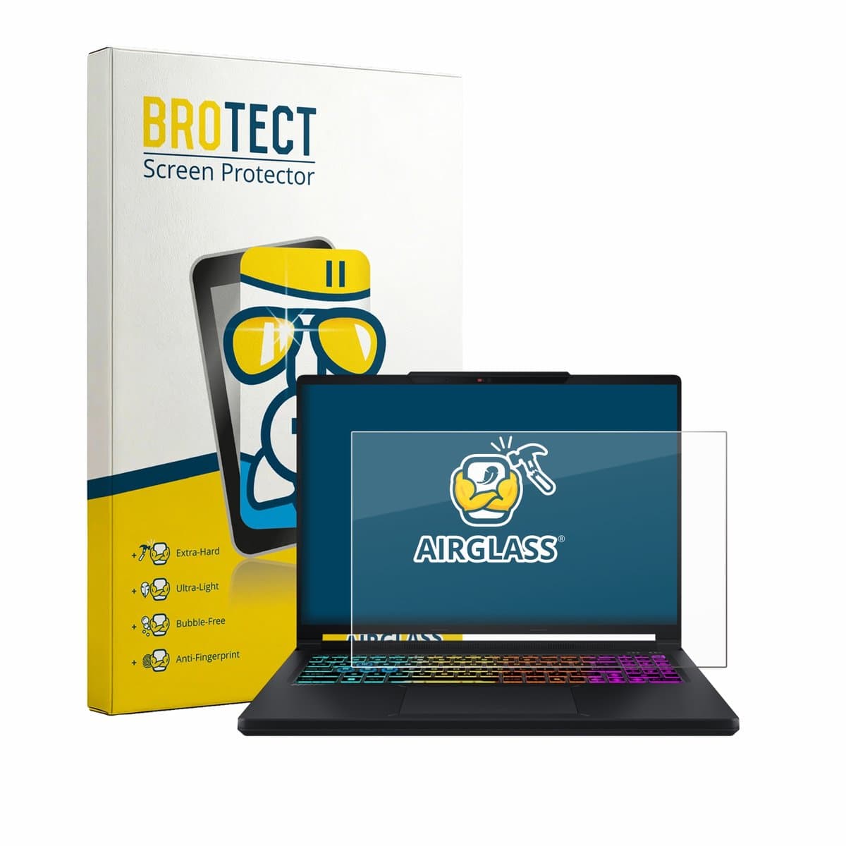 Screenprotector voor MSI Crosshair A16 HX E8W Beschermglas transparant