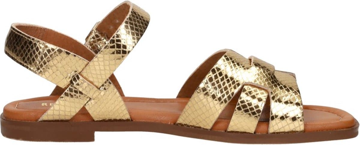Red Rag - 79664 - Platte sandalenDames Sandalen - Kleur: Metallics - Maat: 42