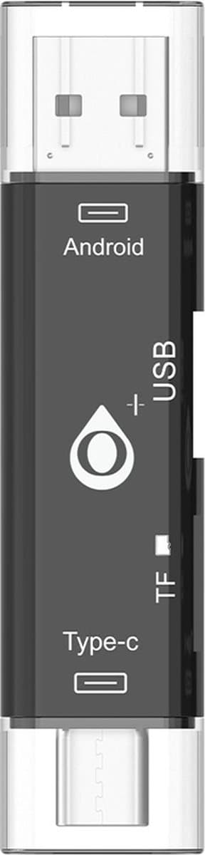 Moveteck 5 in 1 OTG Adapter Kaartlezer - Universeel OTG Adapter Type C - Micro Sd - USB 3.0 - Micro port voor Telefoon en PC