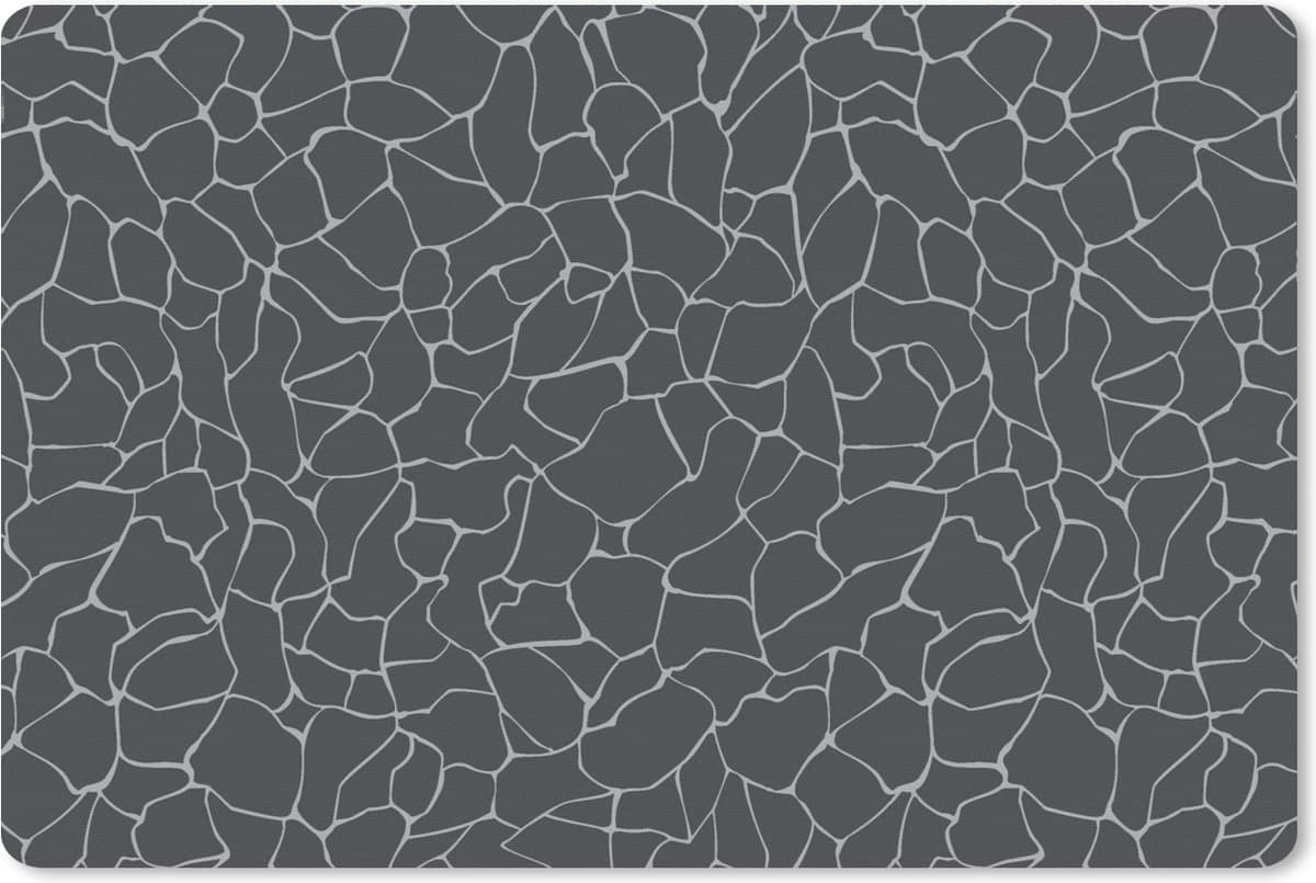 Muismat XXL 120x80 cm - Bureau onderlegger - Bureau mat Design - Geometrie - Zwart - Bureaumat - Gaming mousepad xl - Bureaulegger groot - Computer deskmat
