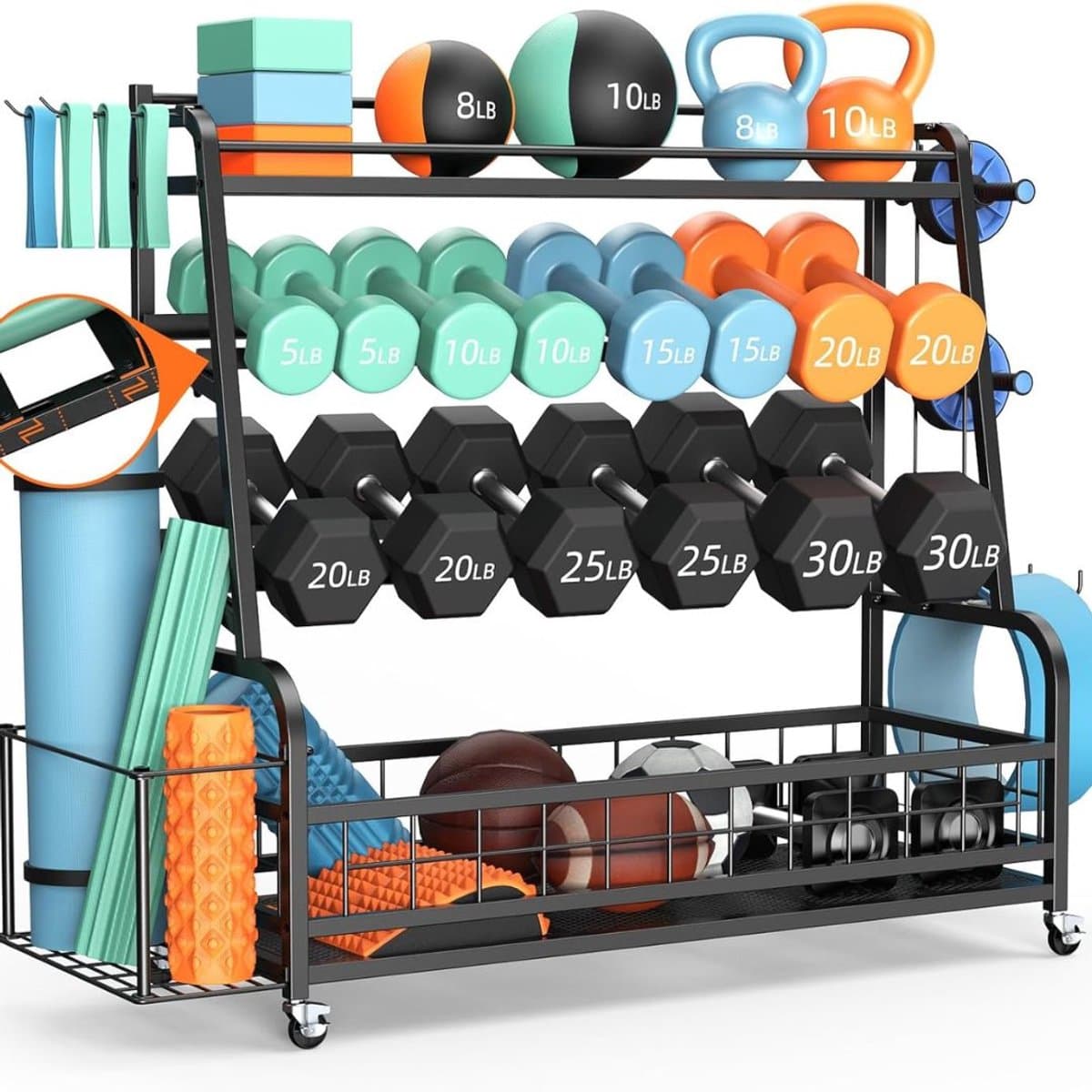 ApexArte® Multifunctioneel Fitness Opslagrek
