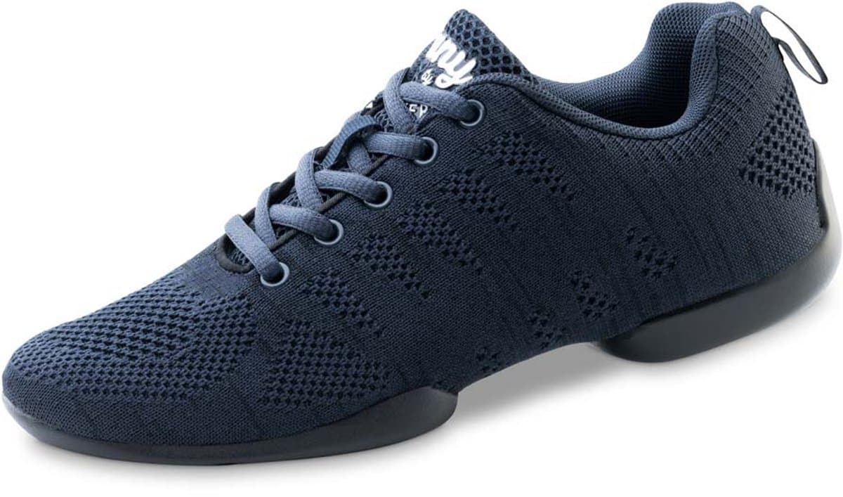 Anna Kern Suny 4030 Danssneakers Blauw - Sportschoenen Heren - Splitzool - Salsa, Latin, Ballroom - Trainingsschoenen - SUNY - Donkerblauw - 45 1/3