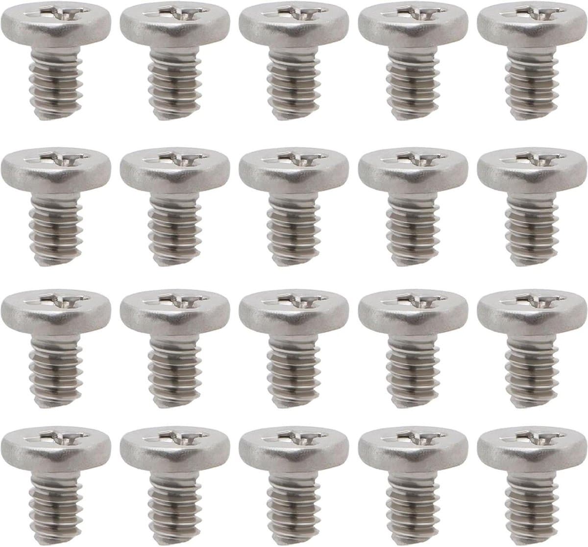 100 Stks M2x3mm Roestvrij Machine Schroeven - Platte Kop Phillips - Kruis Inbouw Schroeven voor Laptop TV Fan Speelgoed Meubels