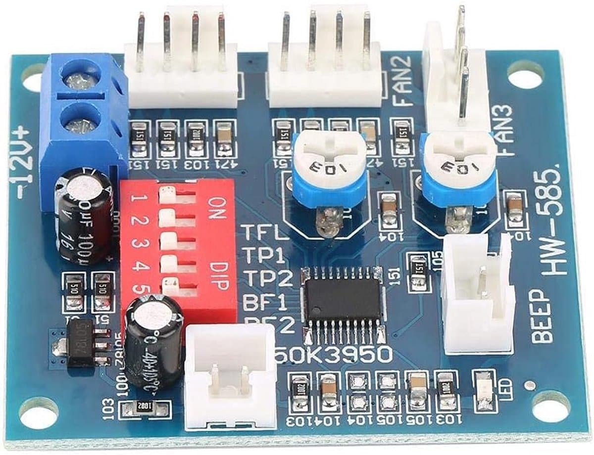 PWM Ventilator Controller DC 12V 4-Draads Thermostaat Module met Sensor voor PC Ventilator Snelheidsregeling