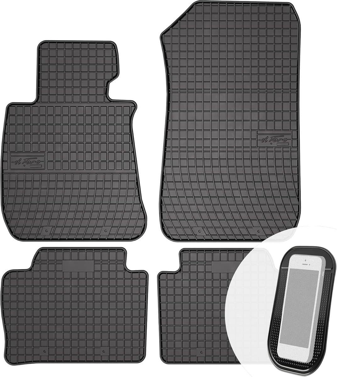 Perfect Passende Rubberen Automatten Set 4-Delig voor BMW 3 Serie (F30/F31/F34/F35) 2011-2018