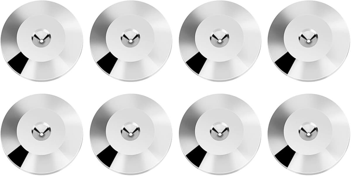 8x Universele Koperen Luidspreker Spikes Pads - Isolatie Voeten voor Audio Apparatuur