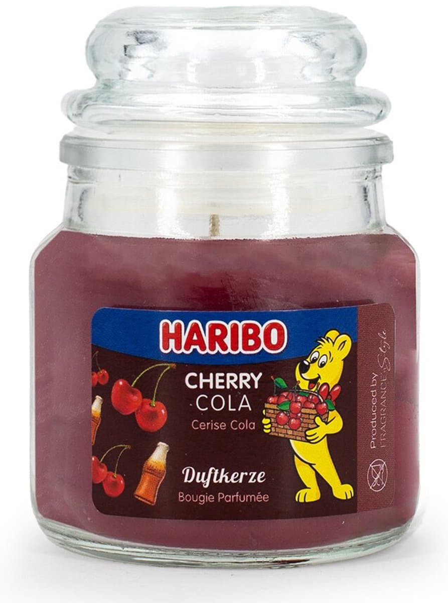 Haribo Cherry Cola 85grams kaarsje
