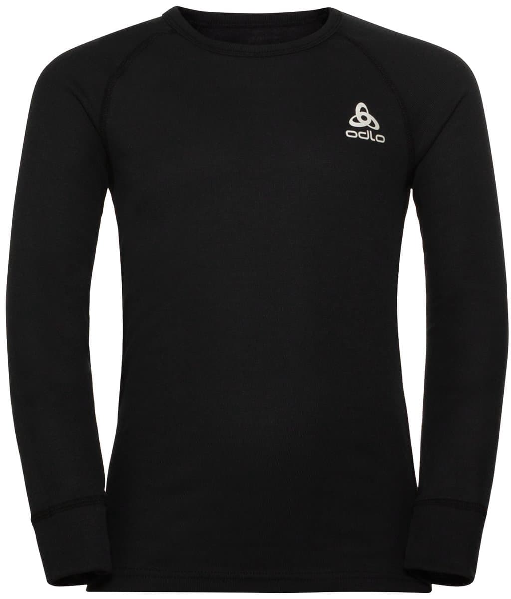 Odlo Active Warm Lange Mouwen Thermoshirt Kinderen - Zwart - Maat 140