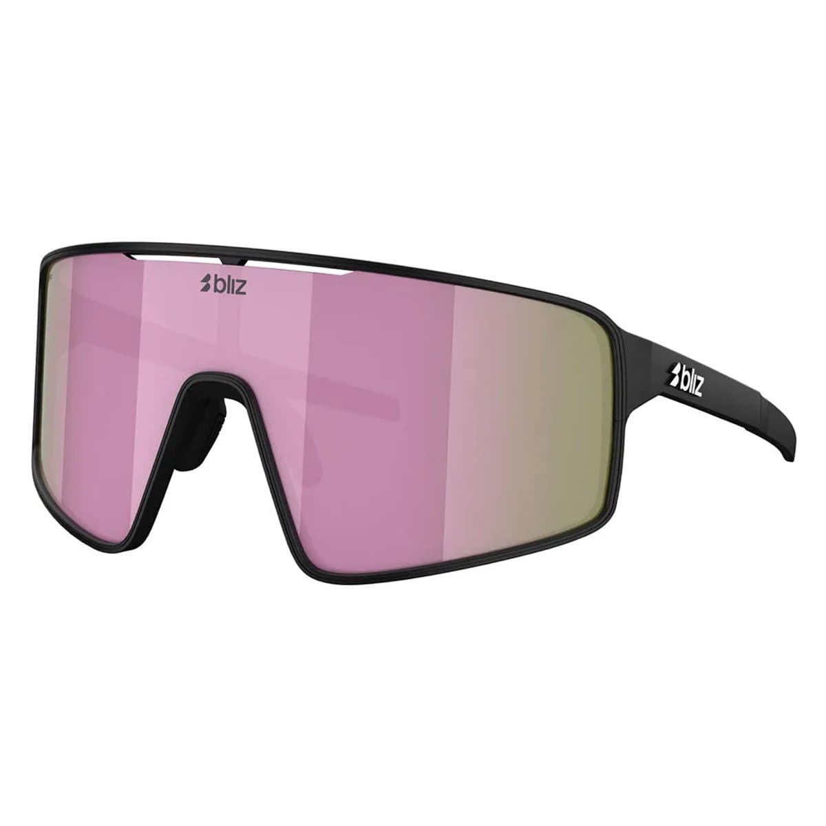 Bliz P001 Bril Matt Black - Roze Brown