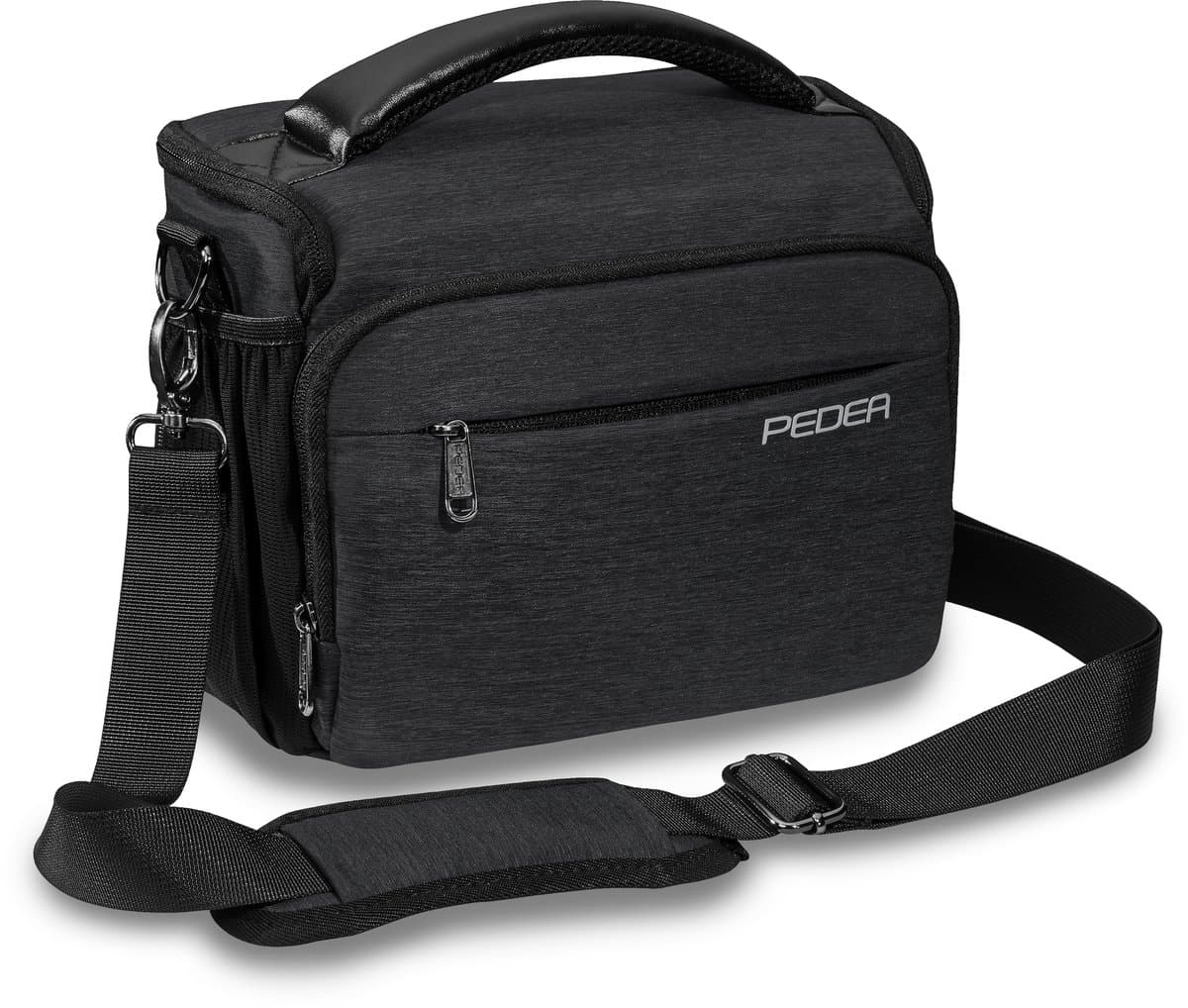 PEDEA Cameratas NOBLE - Fototas - Regenhoes - Accessoirevakken - Antraciet