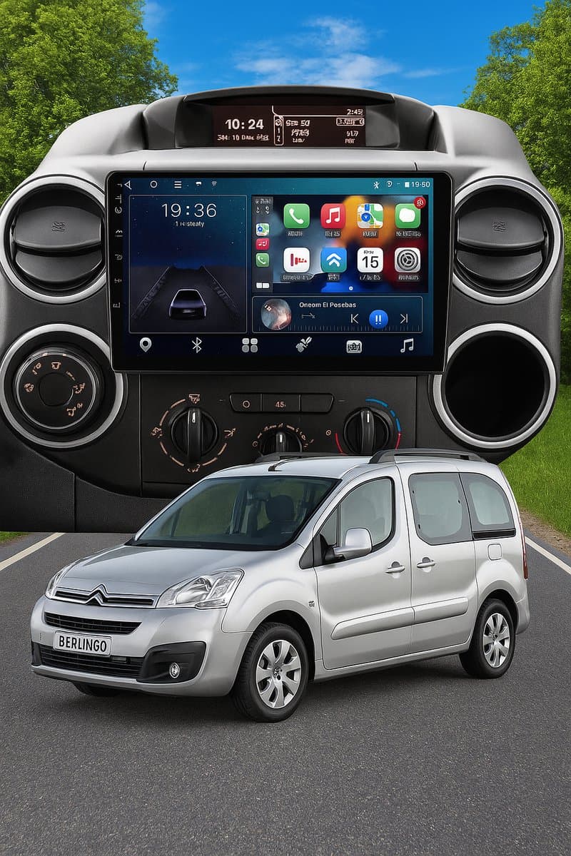 ADIVOX 9 inch geschikt voor Citroen C2/C3/Berlingo/Jumpy/Fiat Scudo/Peugeot 207/307/expert/Partner/ProAce/CarPlay/Android/Wifi/DSP/5G/QLED