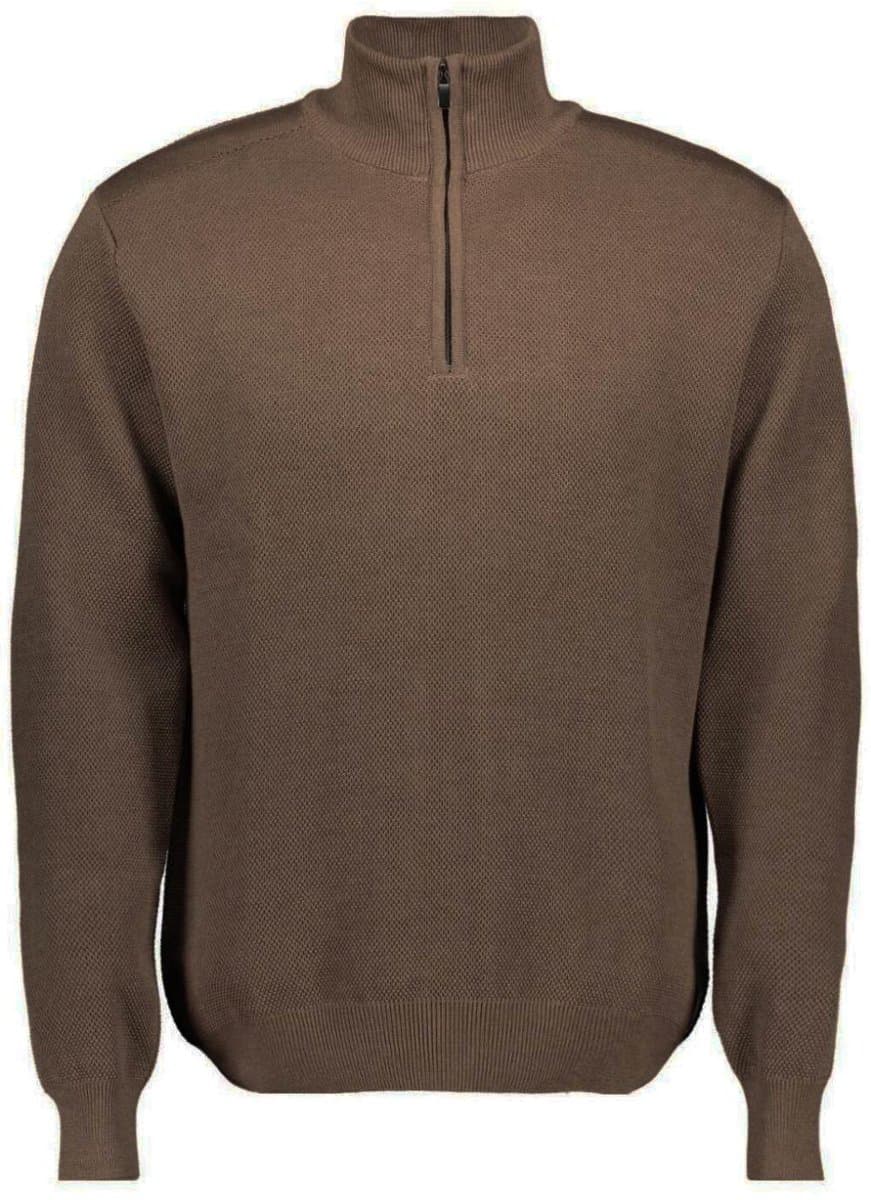 Ballin Trui Half Zip Knit 5201 Coffee Mannen Maat - 3XL