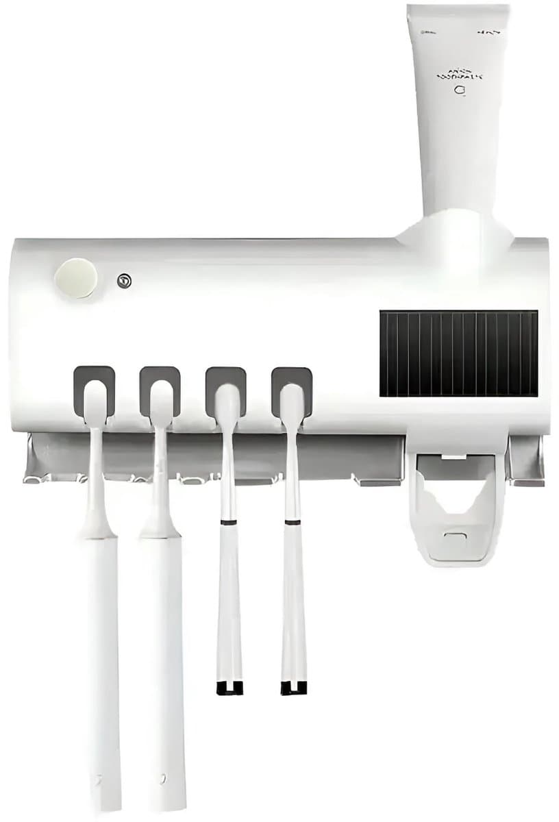 BlueTime - UV-tandenborstelhouder - Steriliserend UV-licht - Elektrisch - Tandenborstel Houder - Tandenborstelhouder Electrische - Wit