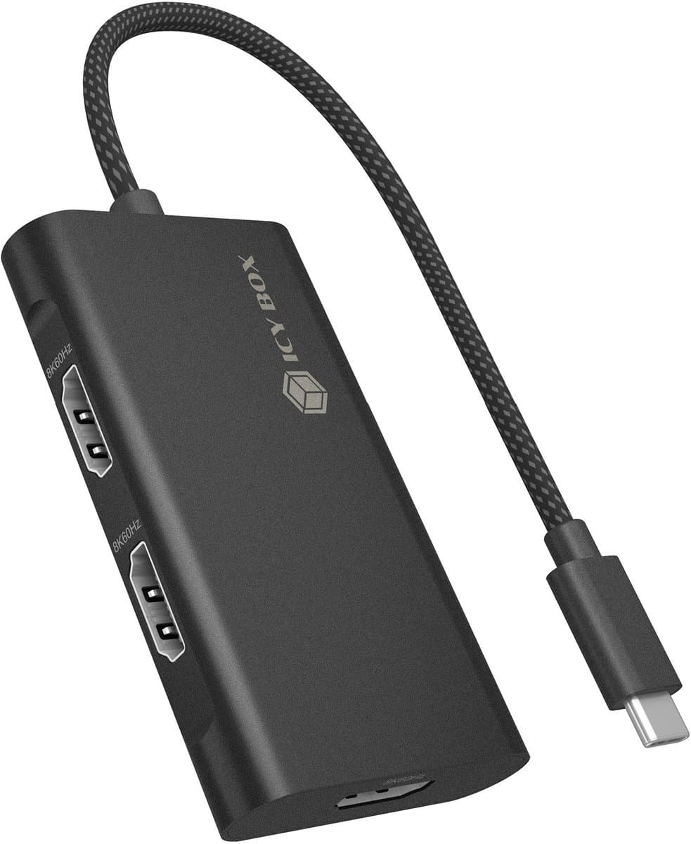 ICY BOX Adapter voor USB Type-C naar 3x HDMI