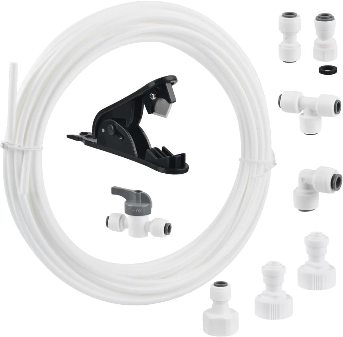 Watertoevoerpijpbuis en Koelkastconnectorset voor Europese Koelkasten (1/4 inch)
