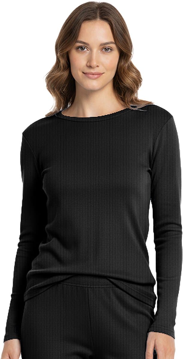 Thermoshirt Dames - Zwart - Maat L - Gianvaglia Thermo Ondergoed - Thermo Set - Thermo Legging - Heat Booster Series