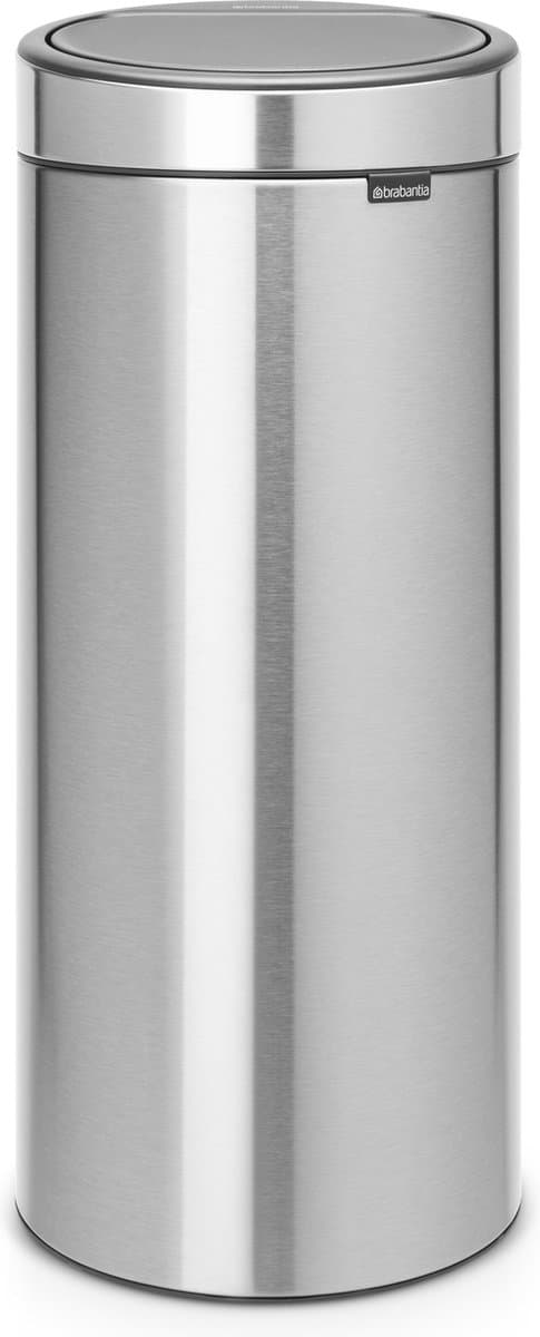 Brabantia Touch Bin 30 Liter Matt Steel Fingerprint Proof