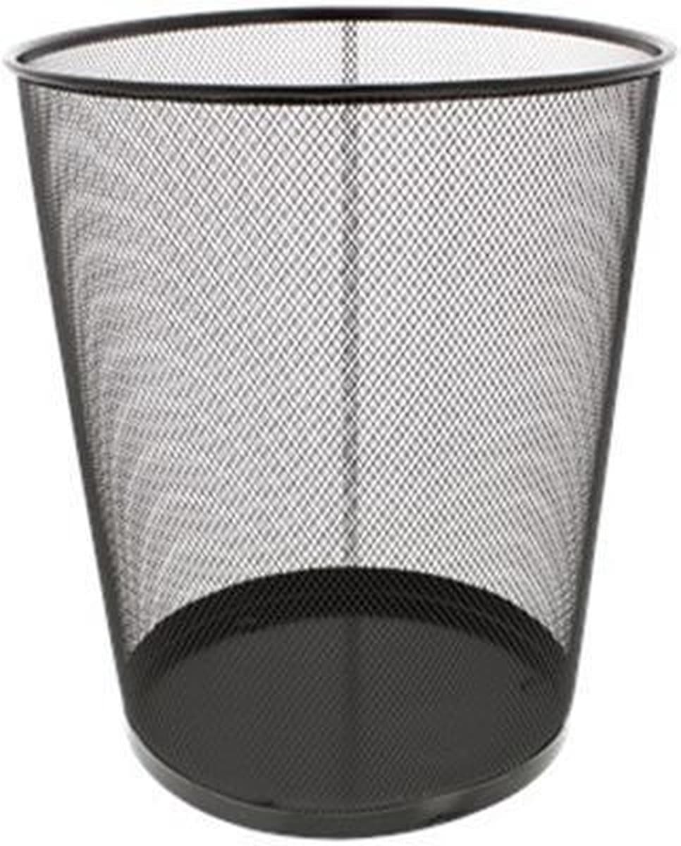 Prullenbak RICHARD - 15 L - Zwart -  Ø 30 x 35 cm