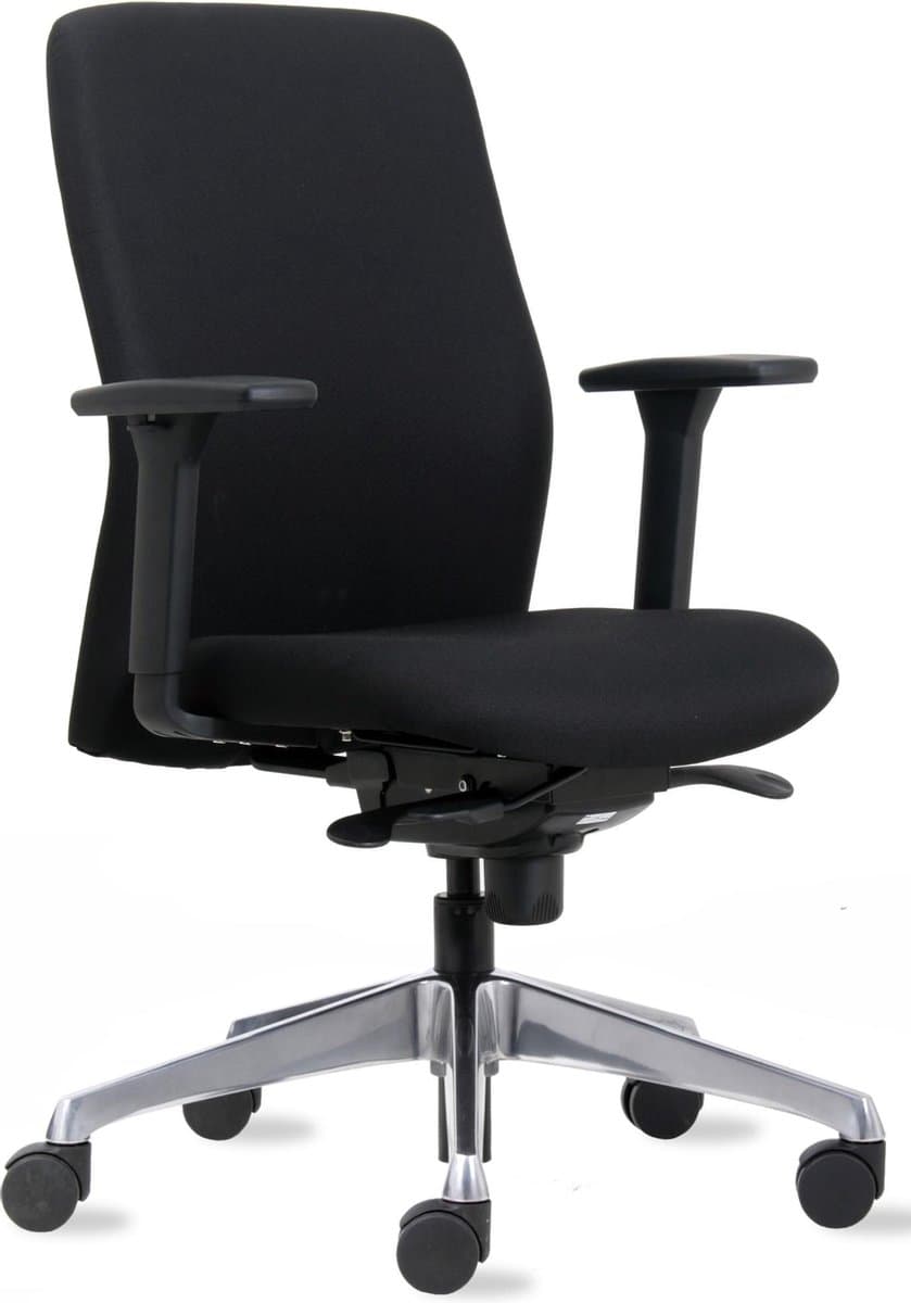 Bureaustoel Euroseats Milano synchroom zwart