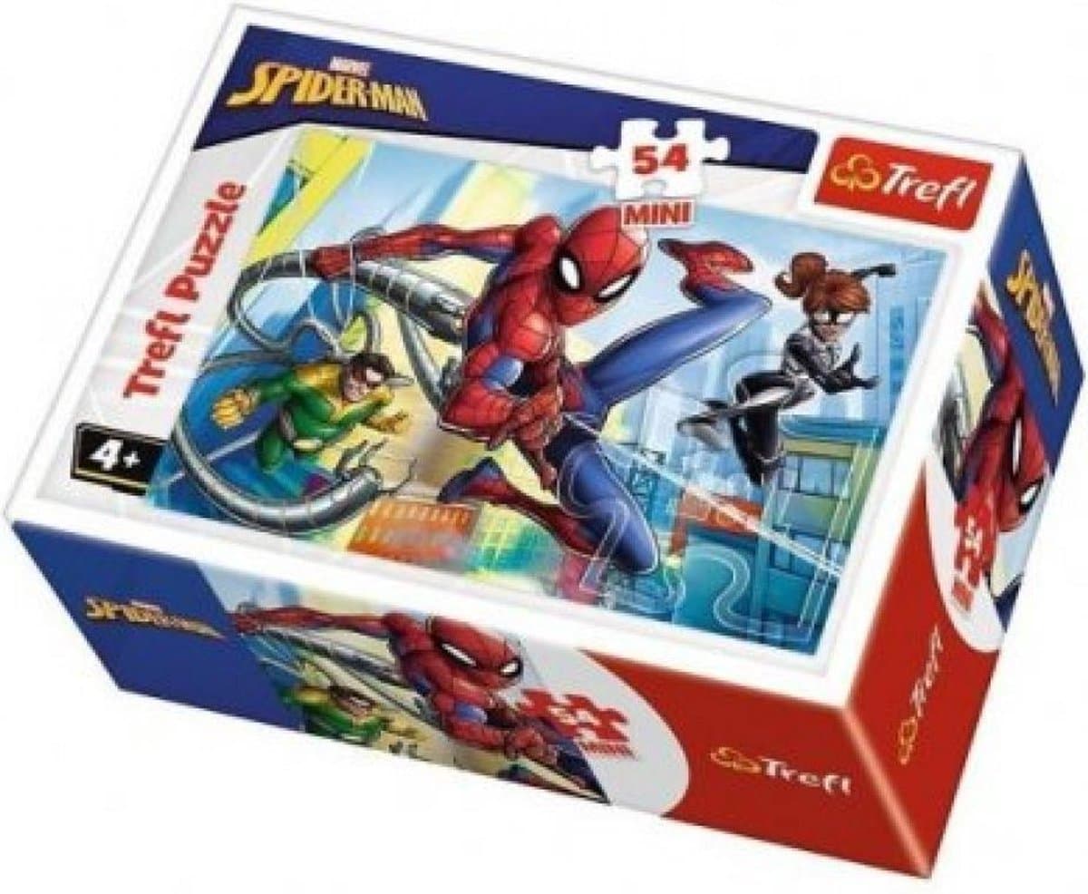 Trefl Spiderman mini puzzel - 54 stukjes - kinderpuzzel Marvel.
