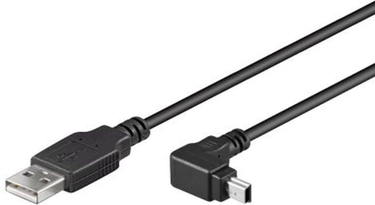 PremiumCord-kabel USB 2.0, A-B mini, 5-pins, haaks, 1,8 m