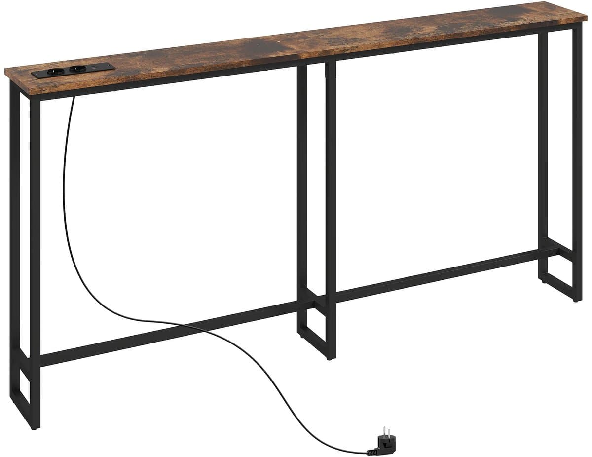 D&A Bijzettafel - Console tafel - Wandtafel - Haltafel - Consoletafel - Consoletafel met laadstation - Consoletafel met stopcontact