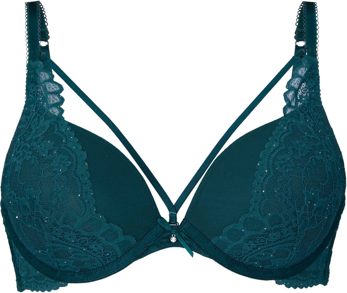 Hunkemöller Voorgevormde push-up beugel bh Isadora Groen