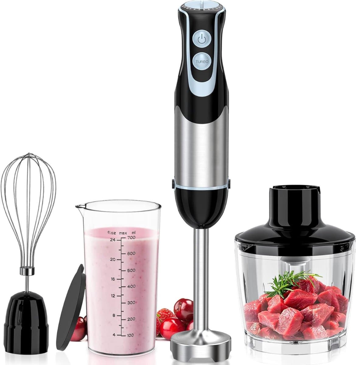 NBAP® Staafmixer Set - Hakmolen - Groentesnijder - Soepmaker - Draadloos