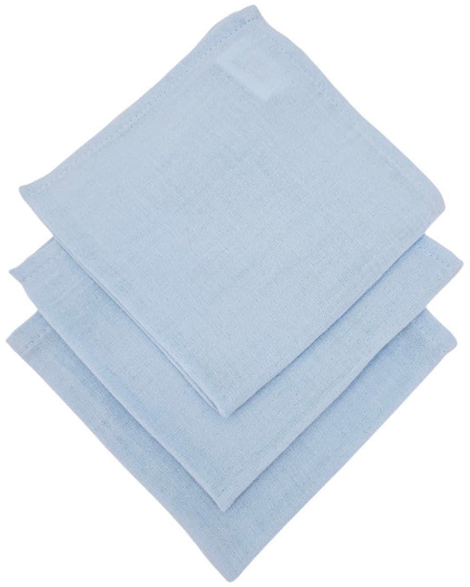Muslin Nappies 30x30cm 3pcs. BLUE