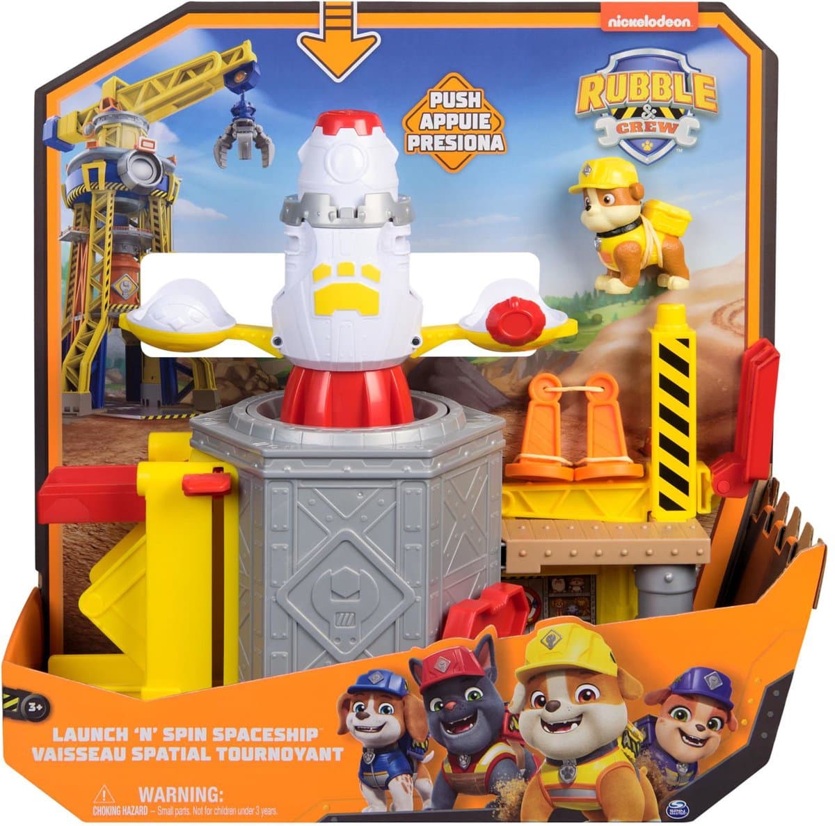 Paw Patrol Rubble en Crew attractiepark speelset - inclusief Rubble figuur