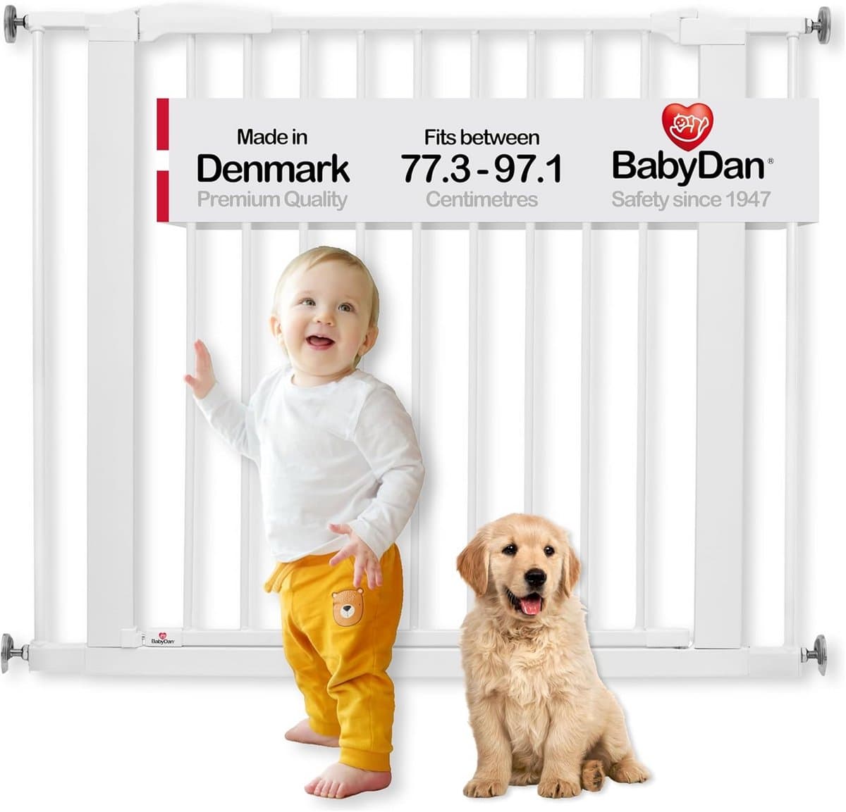 Extra Breed Veiligheidsrek voor Trap en Deuropening - Drukbevestiging