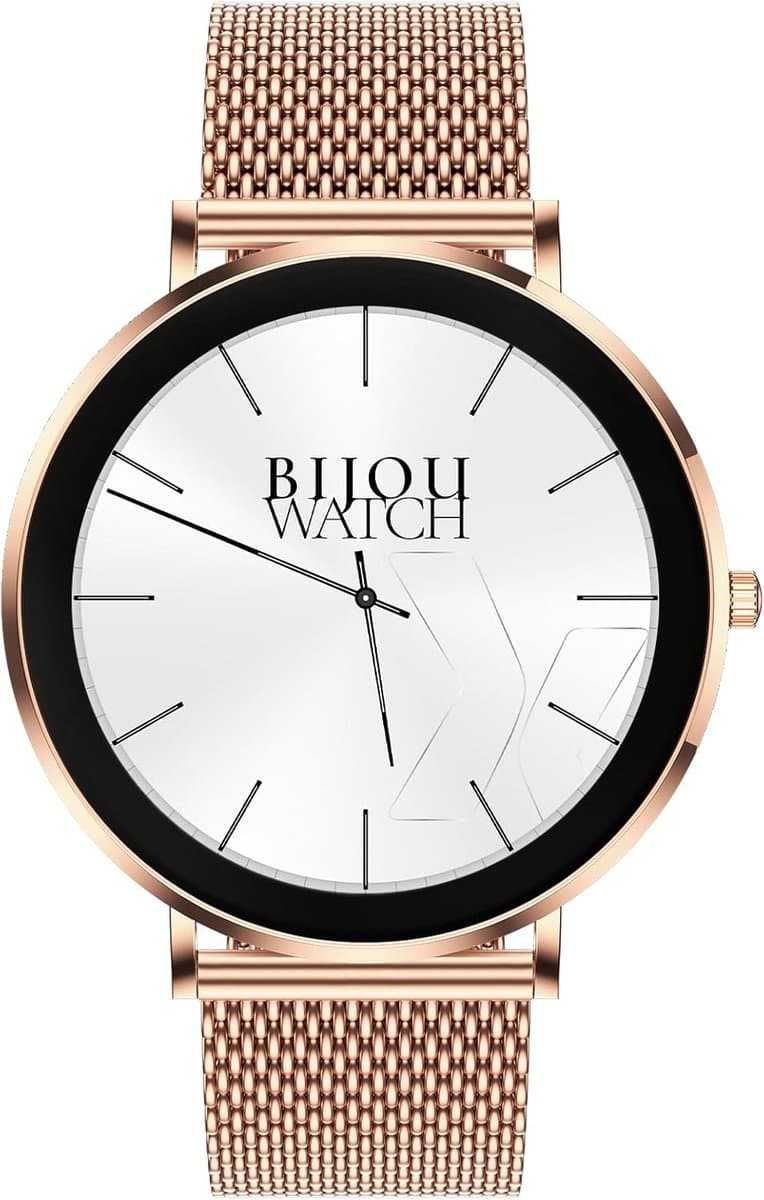 Dames Smartwatch RVS Ultra-Dun Luxe Horloge Gezondheid en Fitness Tracker