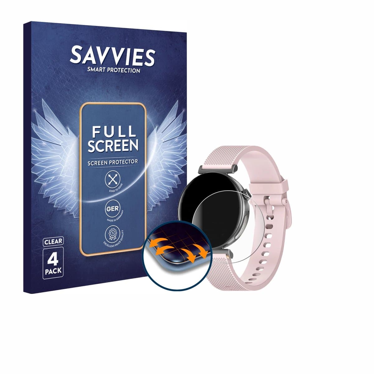 Savvies - Screenprotector voor Knauermann Pro 3 Mini 2024 - Folie Beschermfolie transparant volledig dekking 4 Stuks