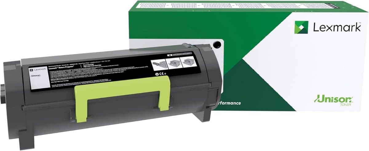 Zwarte Toner Cartridge Geschikt voor Lexmark Printers