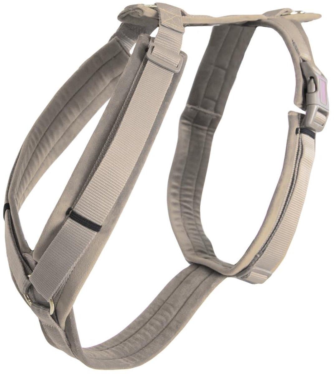 Kentucky Dogwear - Hondenharnas - Maat XXS - Beige - Velvet - Hondentuig - 14-22 cm