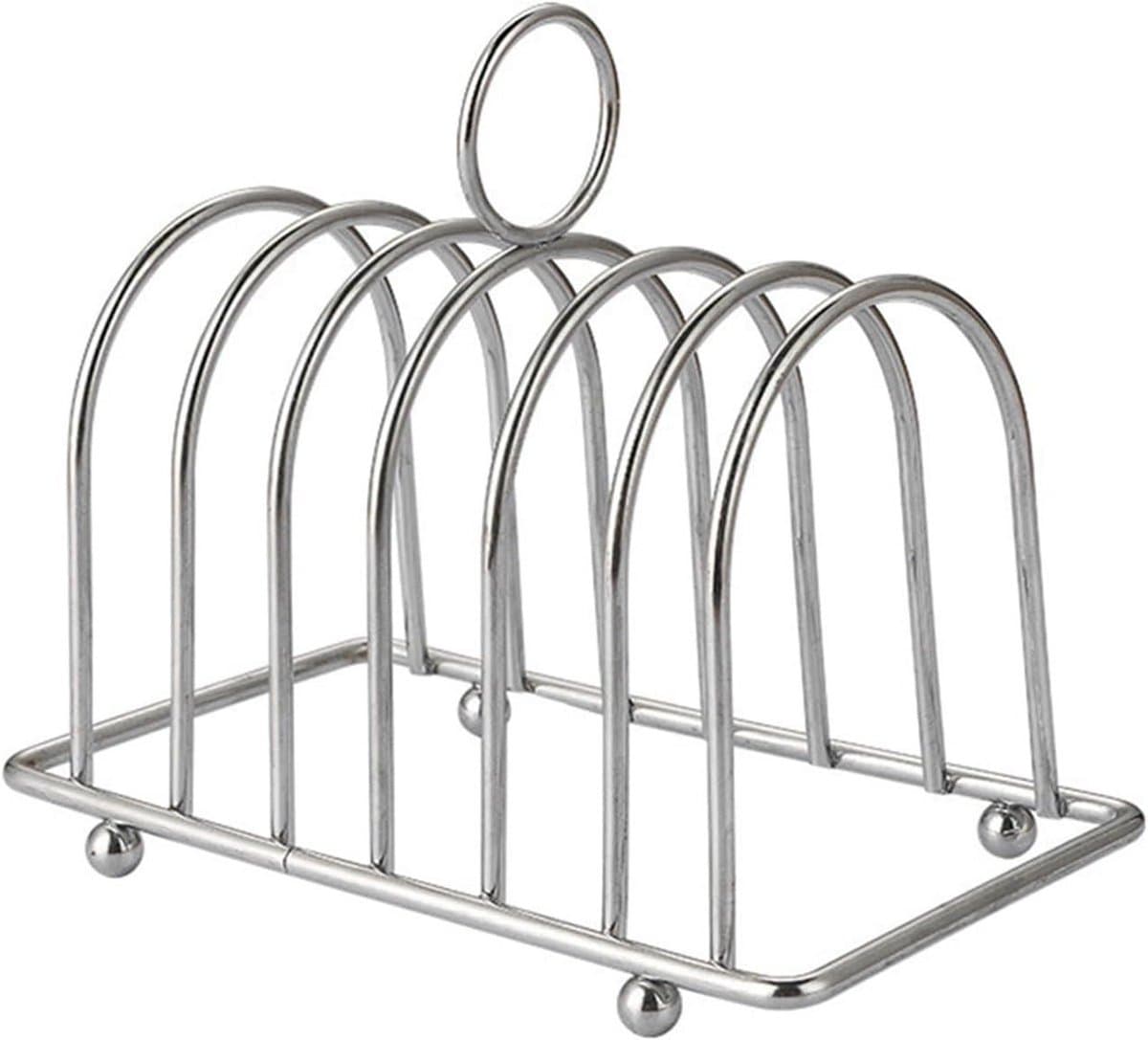 Toast Rack - Stainless Steel Rack - Galvanised Iron - 1 Stuks - Keuken - Zilver