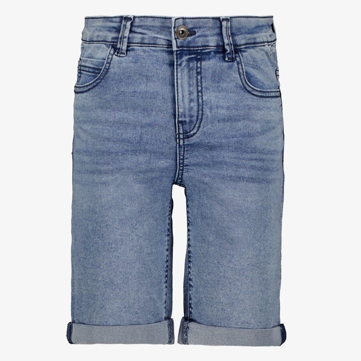 Unsigned jongens denim short lichtblauw - Maat 146