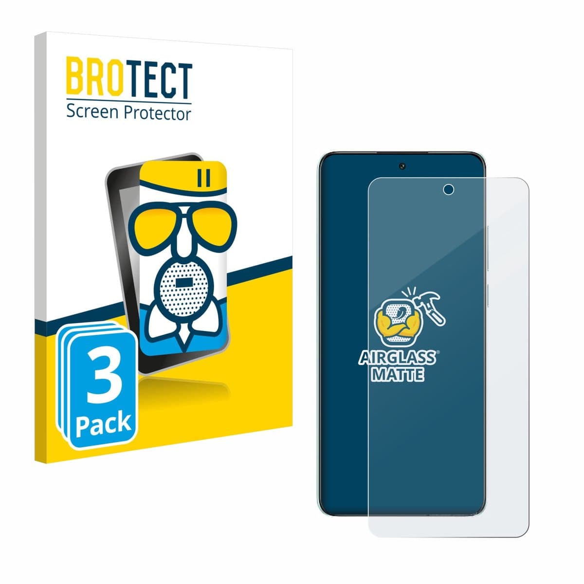 BROTECT - Screenprotector voor Oppo K13 - Folie Beschermfolie Beschermglas matte 3 Stuks