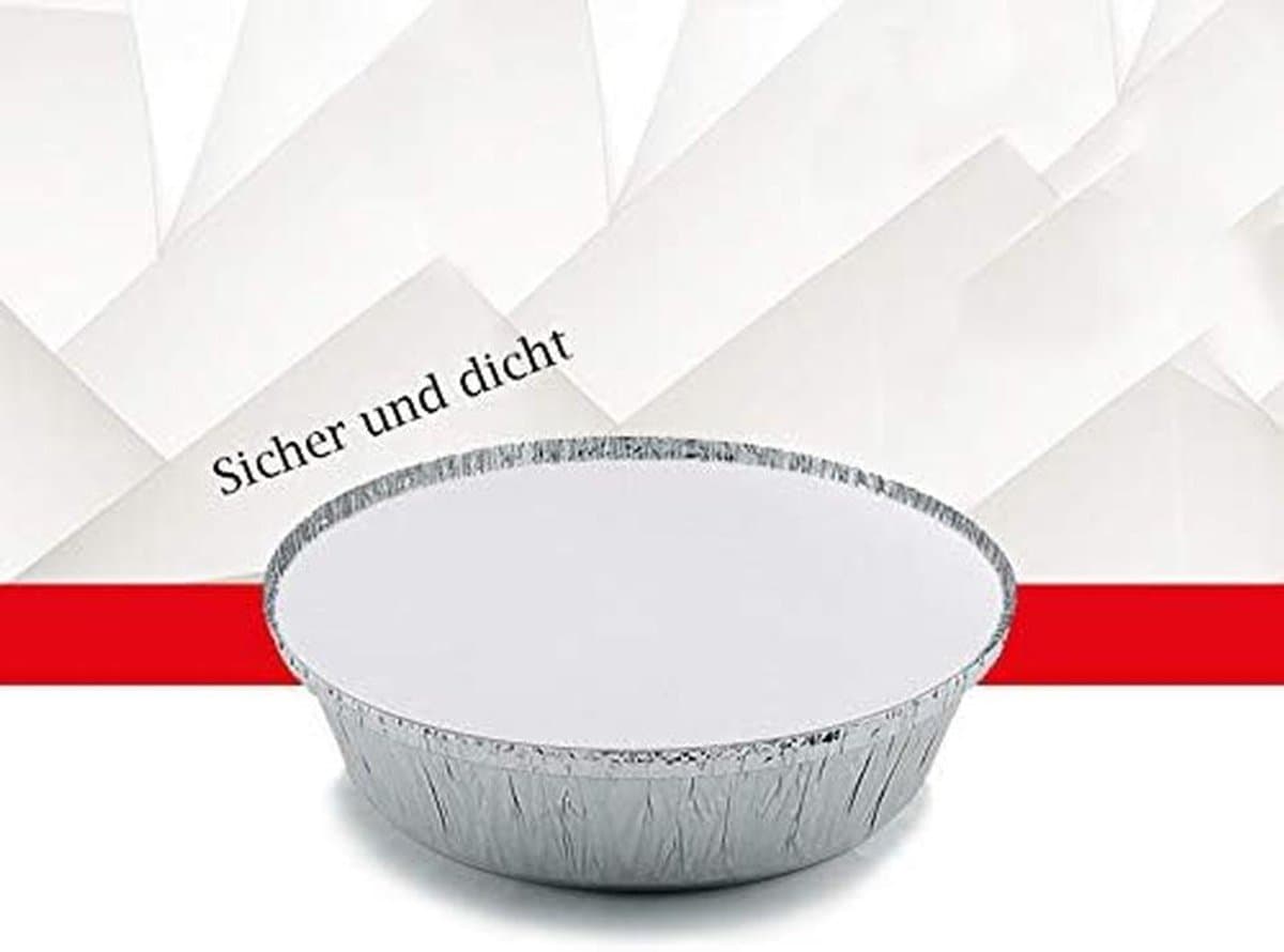100x Ronde Aluminium Schalen 1000ml - Ideaal voor BBQ, Oven & Vriezer