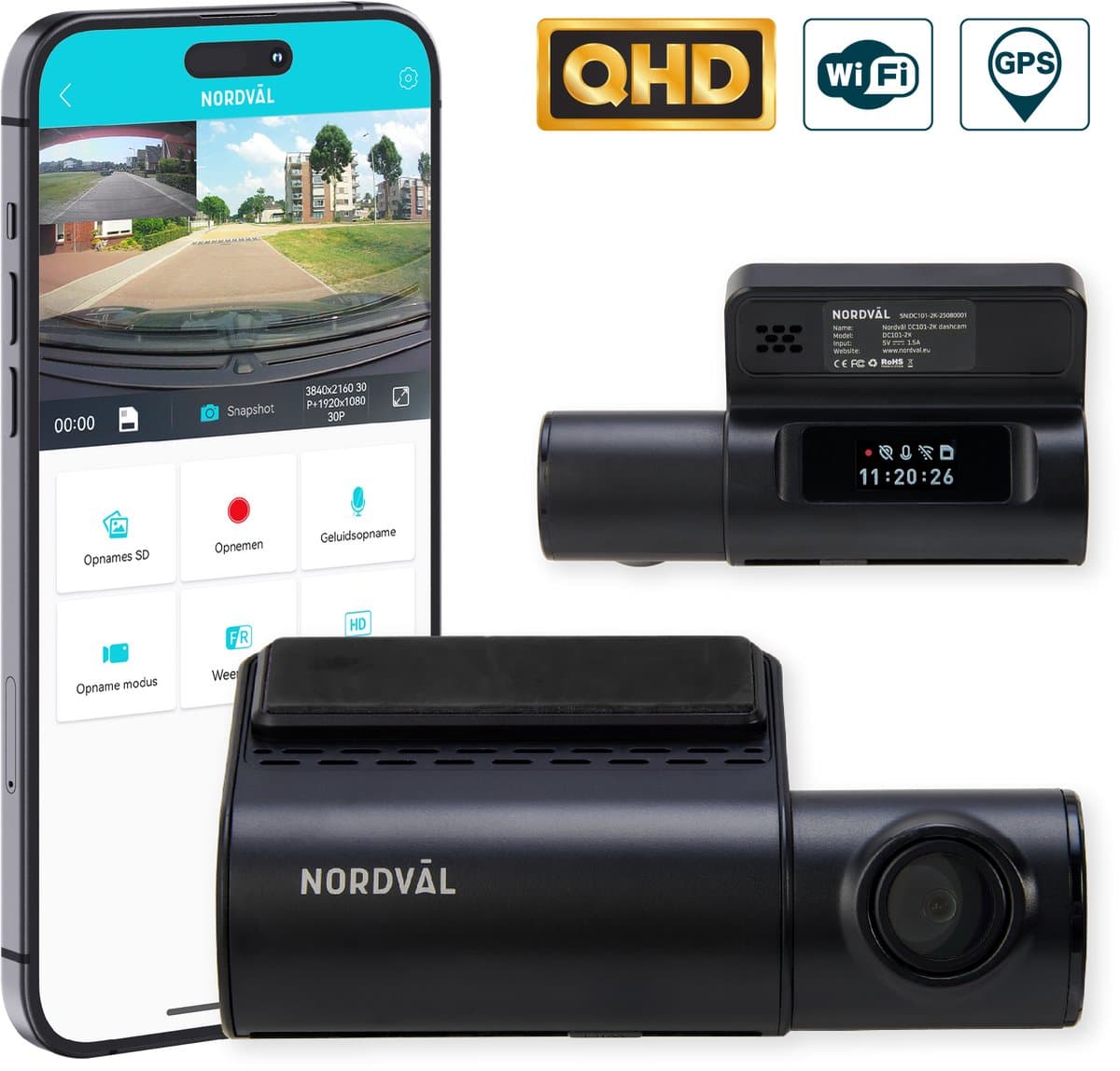 Nordval DC101-2K Dashcam