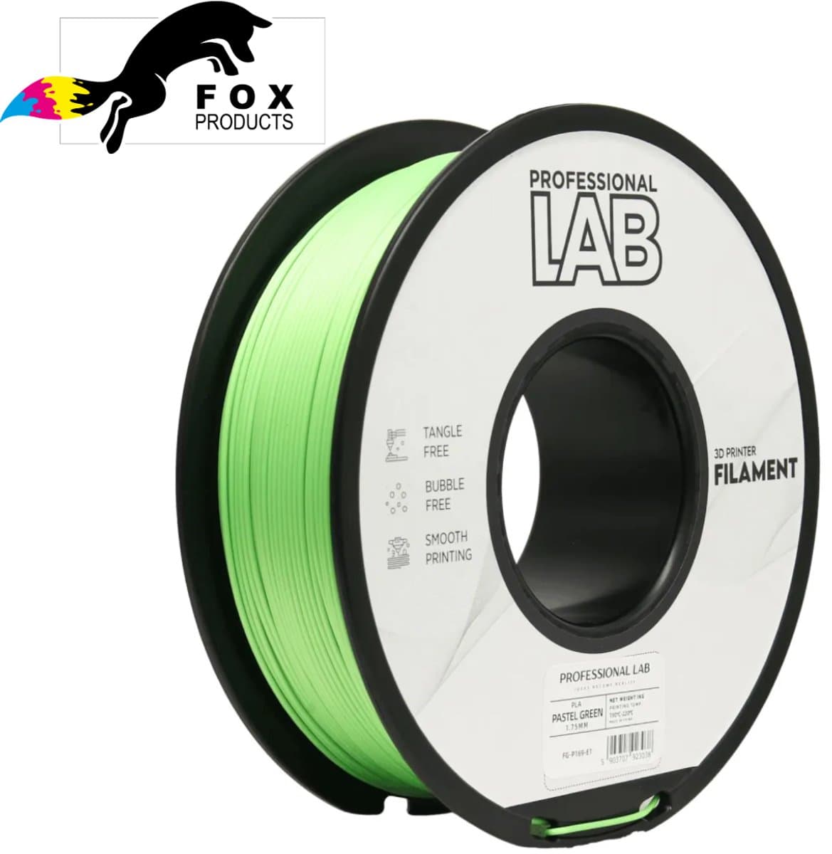 3D Filament - PLA Pastelgroen (1,75 mm/1,0 kg) - Professional Lab