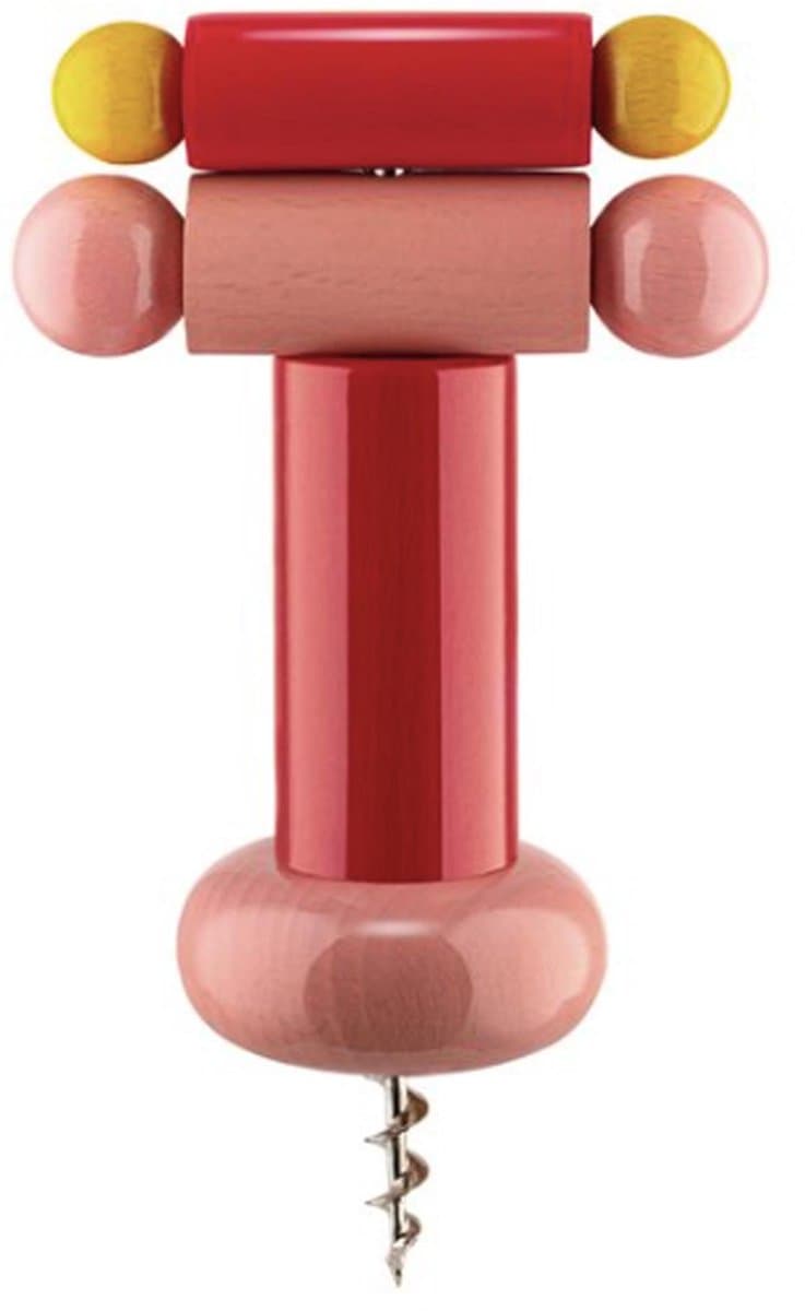Alessi Sotsass Kurkentrekker Rood