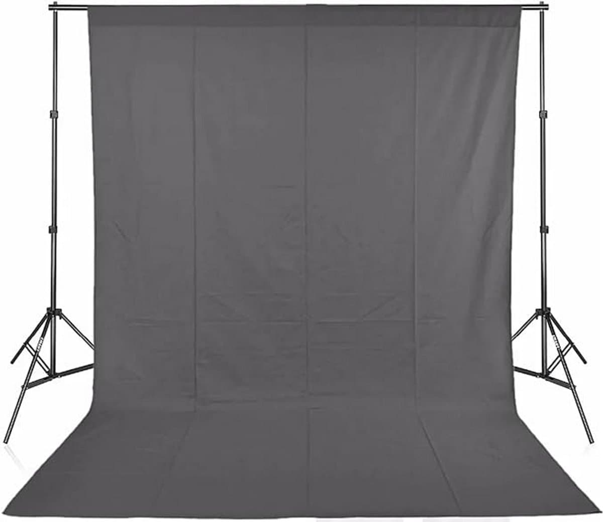Fotografie Achtergrond Gladde Mousseline Katoen Grijs 4x3m Scherm Doek voor Fotostudio Video