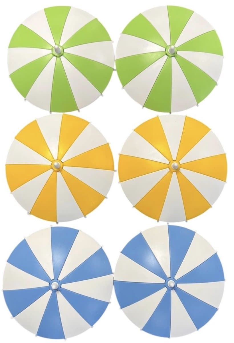 Glasparasol – Set van 6 Stuks – Anti-Wespen Parasolletjes voor op je Glas- Houd Wespen / ongedierte / vliegen uit je Drankje!