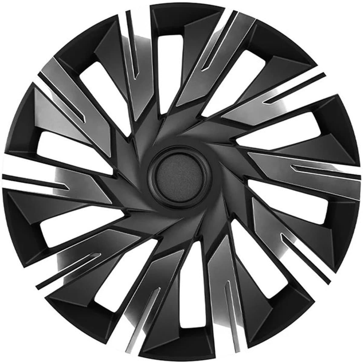 Wieldoppen TECNA-CB 16 inch CHROOM/ZWART. Set a 4 stuks (CONTROLEER UW BANDENMAAT en lees a.u.b. de onderstaande, uitgebreide tekst!)