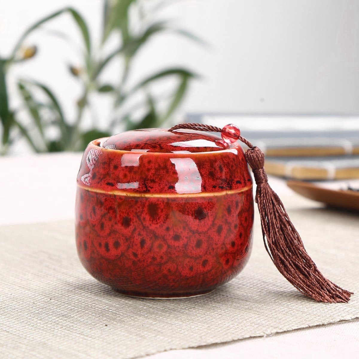 Urn - Mini Urn - Rood - Voor huisdieren honden katten of menselijk as